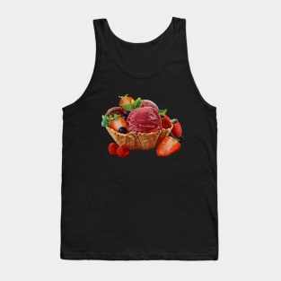 Ice cream with berries Tank Top